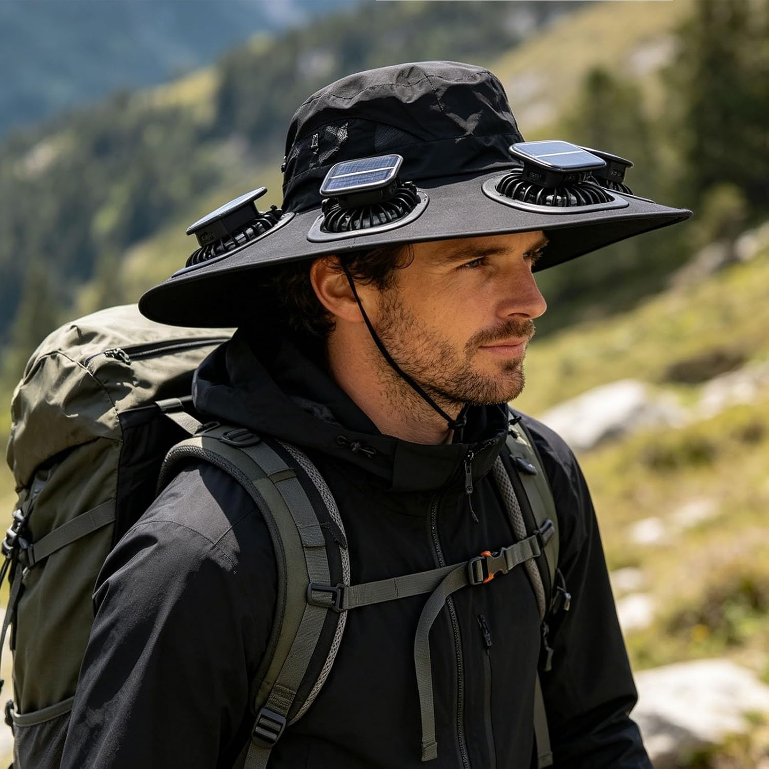 Visor Sun Hat - Gorra Visera con 6 Ventiladores para