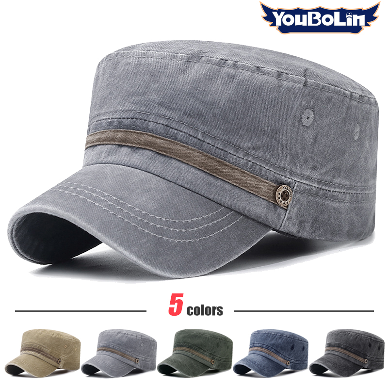 Dad Hat Cotton - Gorra lavada, gorra plana de algodón