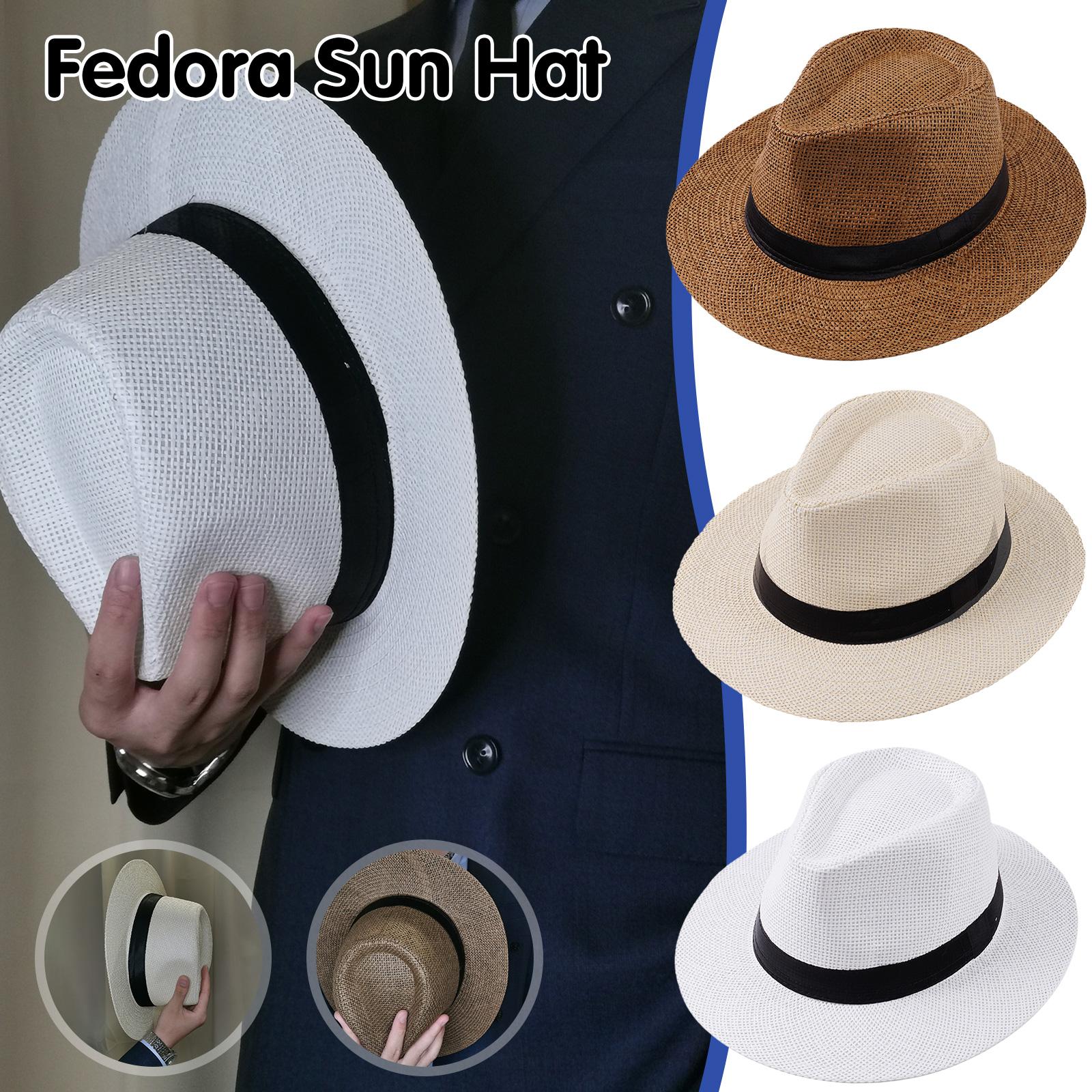 Cowboy Hat Straw - Sombrero de Paja Panamá para Hombre,