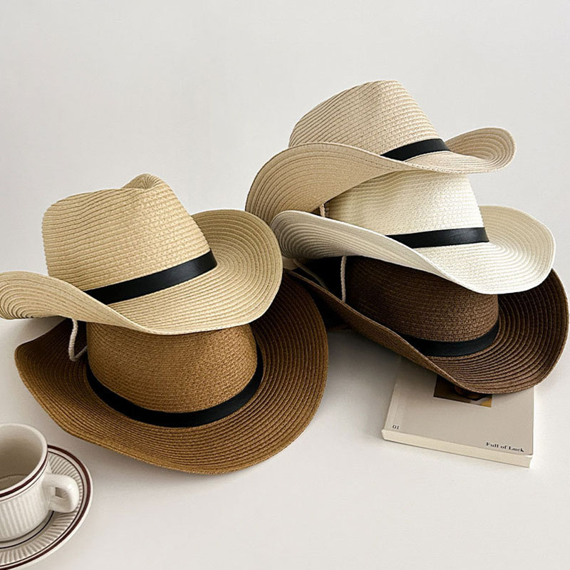 Cowboy Hat Straw - Venta caliente de primavera gorra de
