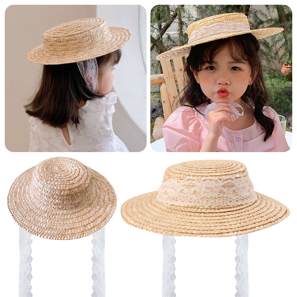Snapback Hat Flat - Sombrero de sol de paja tejido