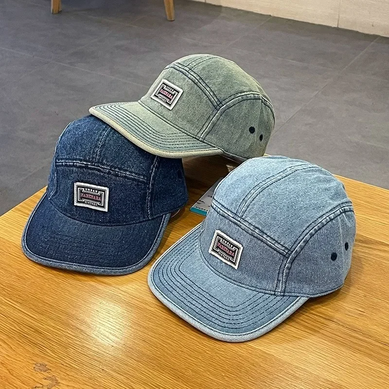 Corduroy Cap 5 Panel - Gorras de béisbol vaqueras de ala