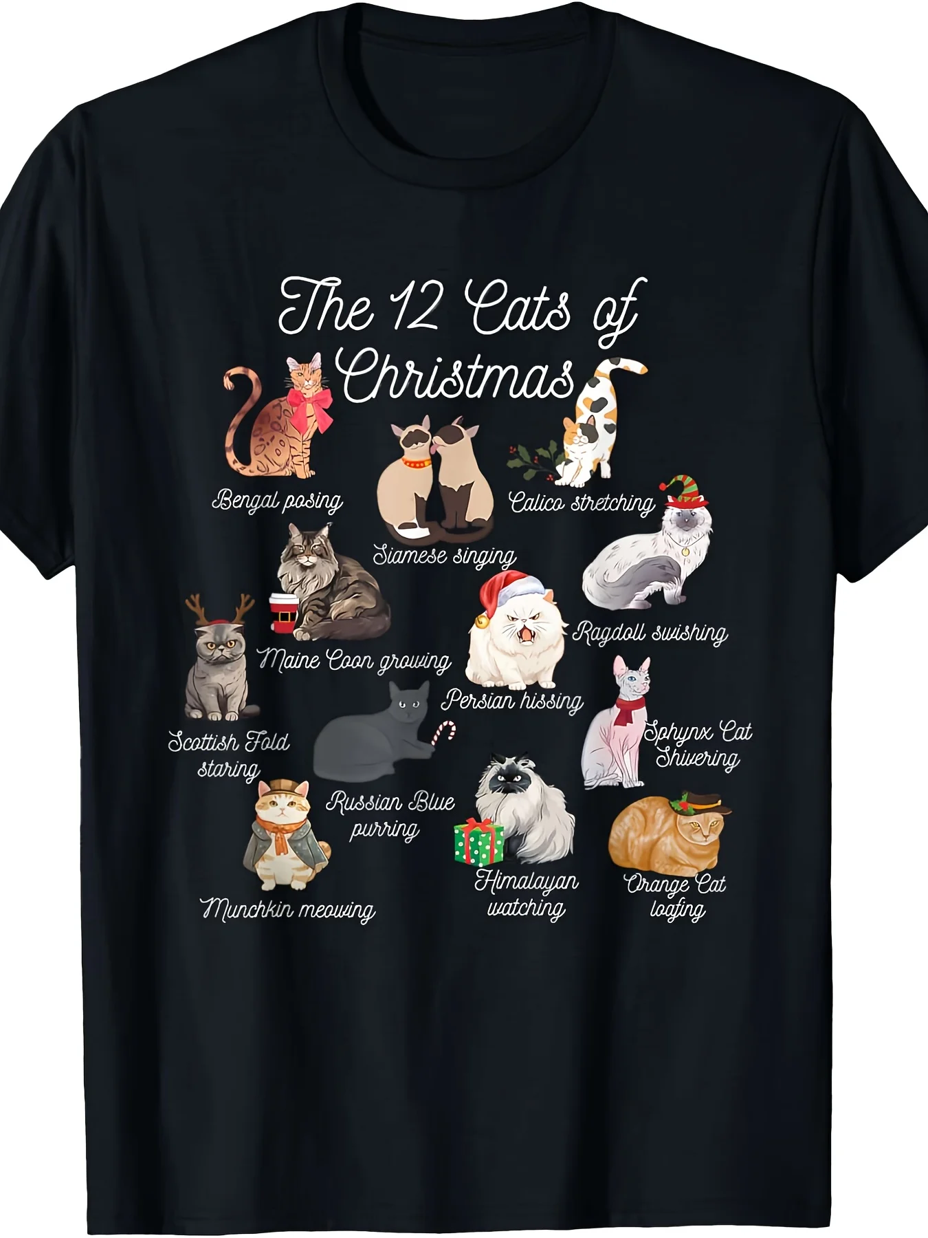 Dad Hat Cotton - Camiseta The 12 Cats of Christmas