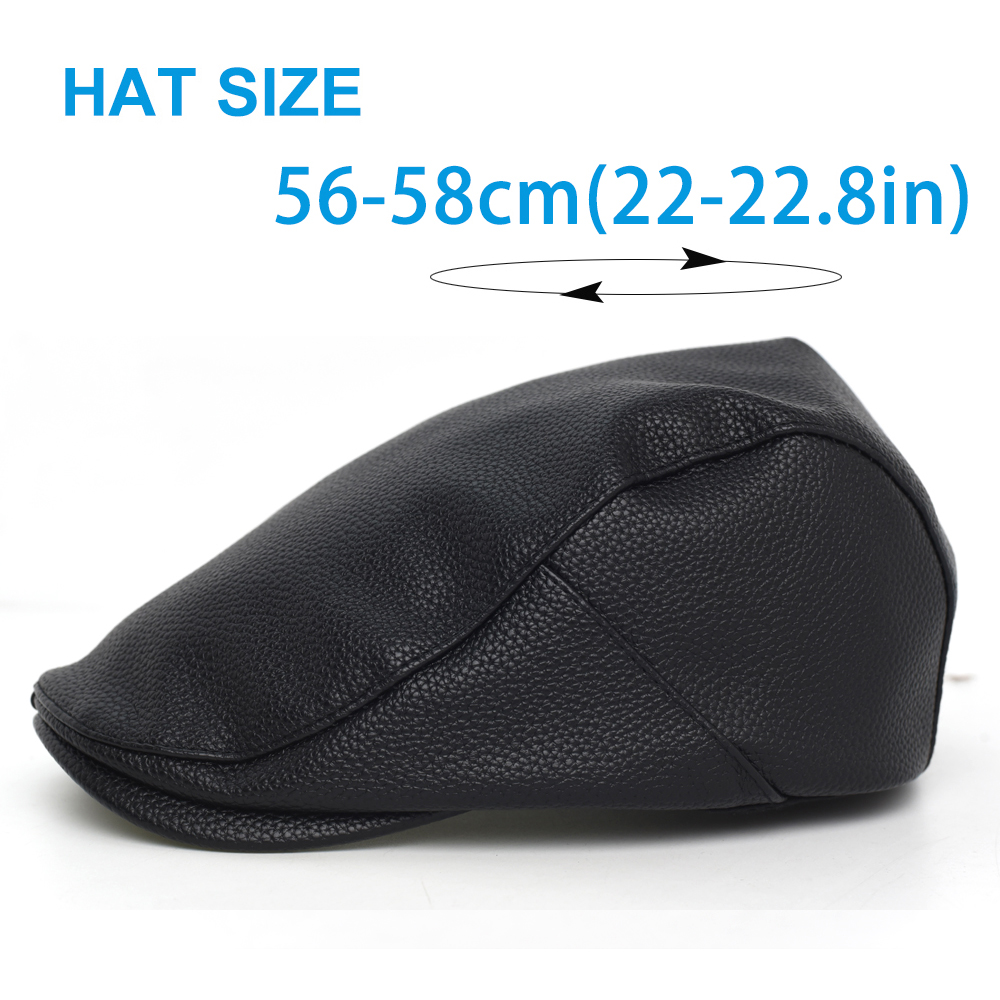 Gorra Newsboy de PU para Hombr - Snapback Hat Flat reseña y precio