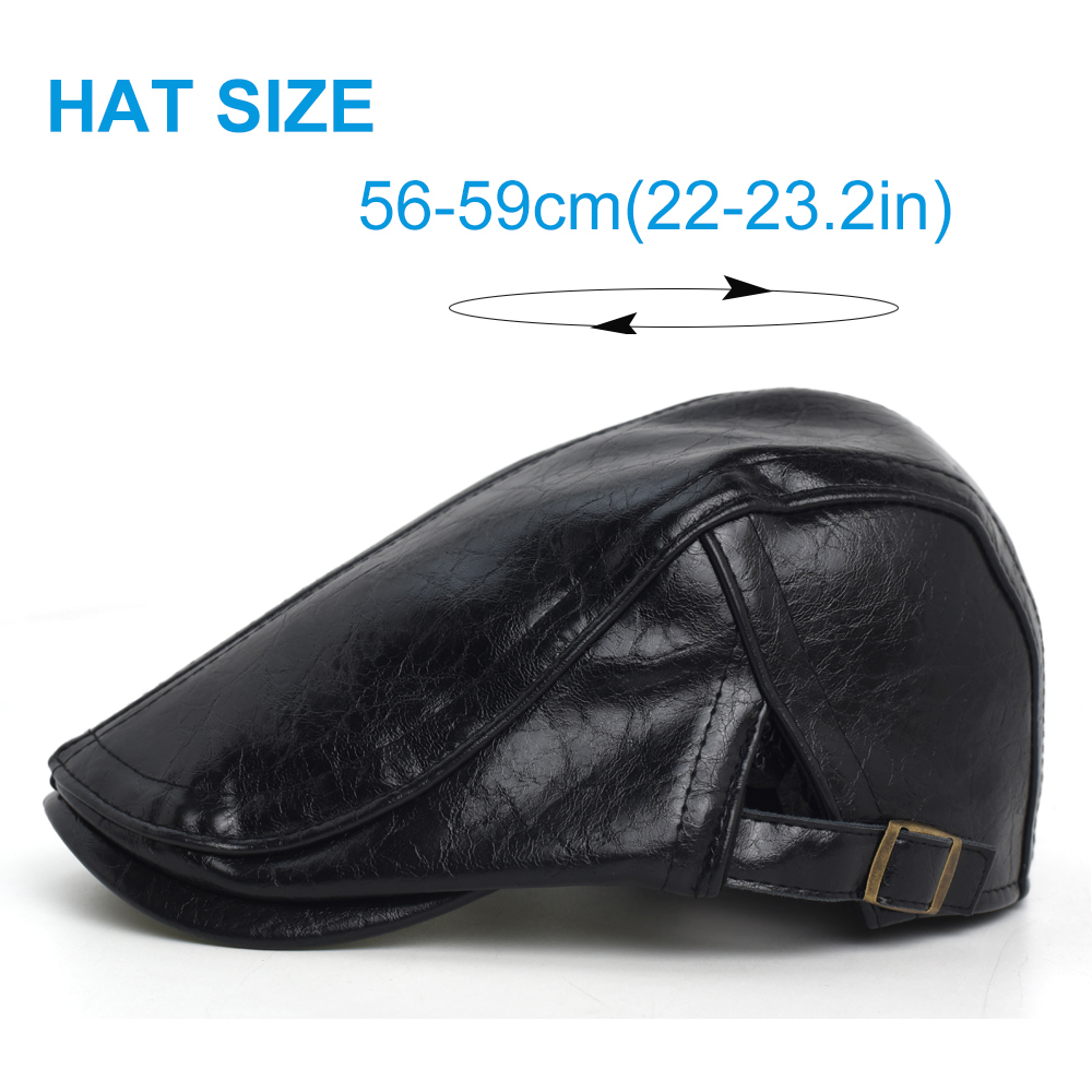 Gorra Newsboy de PU para Hombr - Snapback Hat Flat reseña y precio