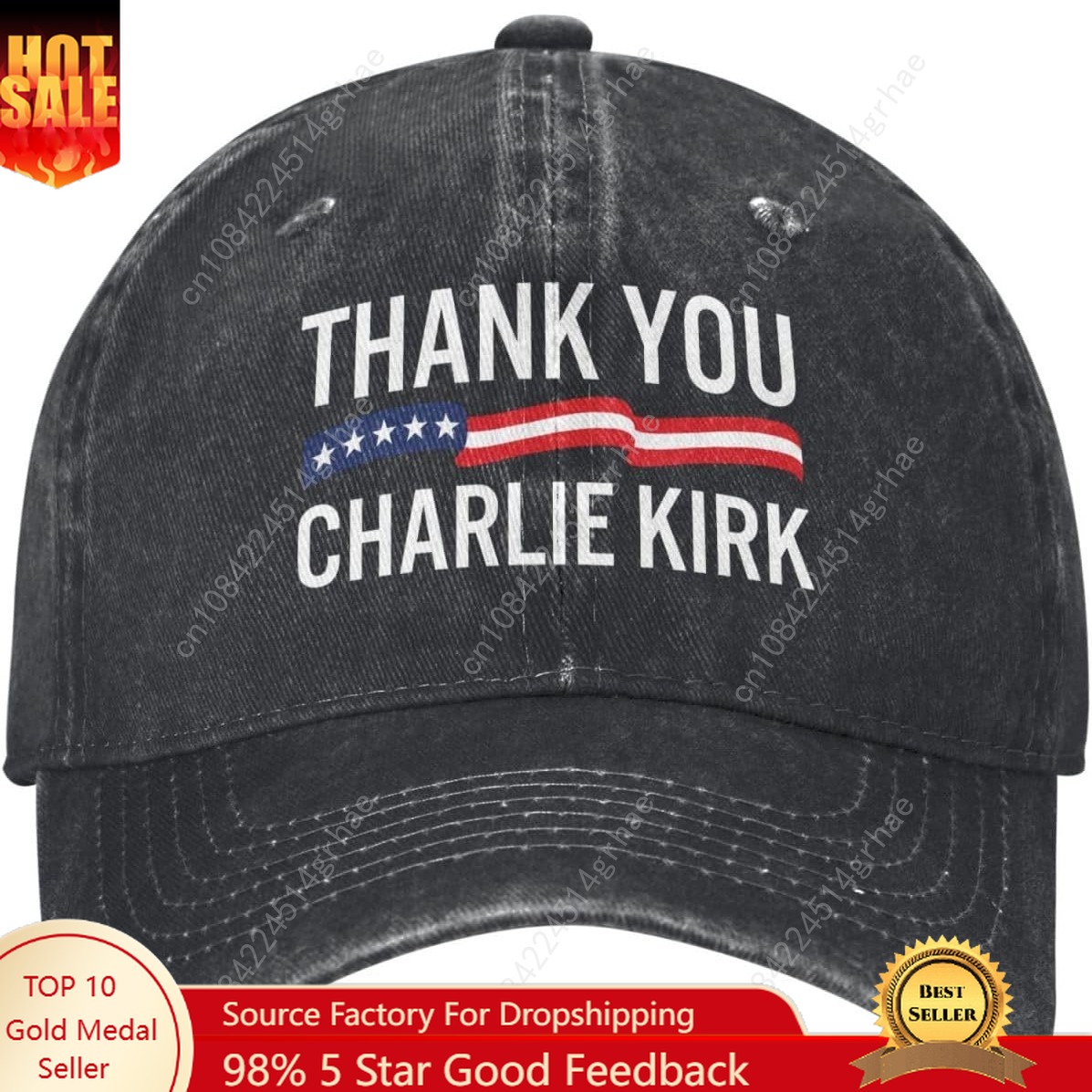 Trewrdt Thank You Charlie Kirk - Dad Hat Cotton reseña y precio