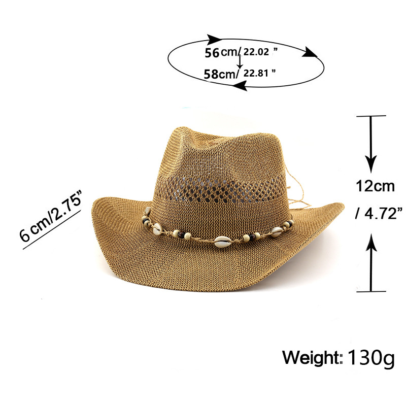 Sombrero de paja transpirable  - Cowboy Hat Straw reseña y precio