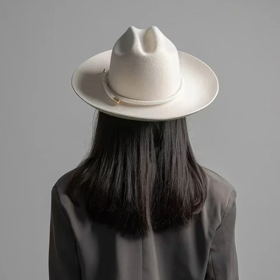 2025 nuevo retro ins chic invi - Fedora Hat Wool reseña y precio