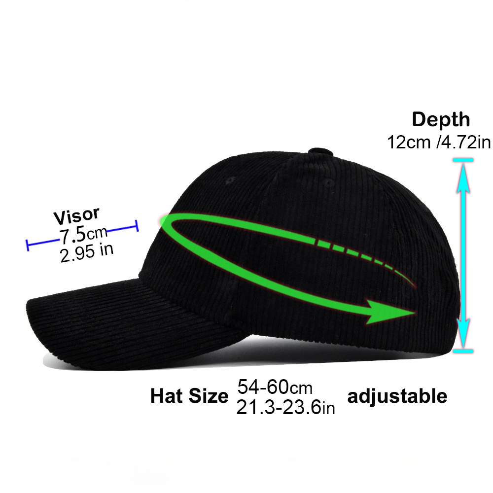 Gorra Trucker de Pana Unisex,  - Corduroy Cap 5 Panel reseña y precio