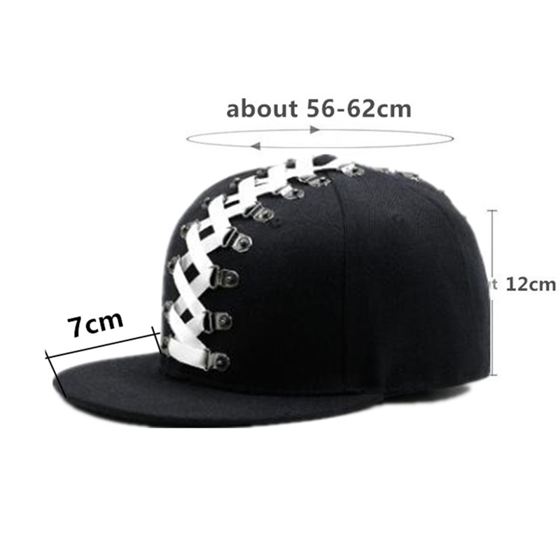 Gorras de Estilo Punk Novedosa - Snapback Hat Flat reseña y precio