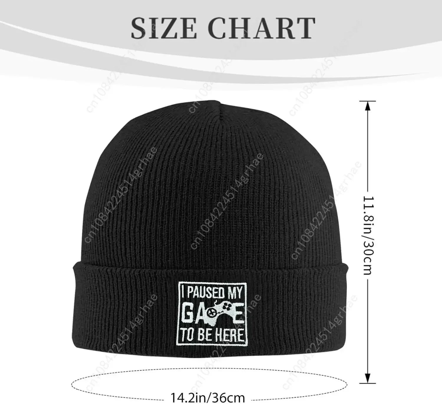 Gorro de Punto con Bordado de  - Beanie Cuffed Knit reseña y precio