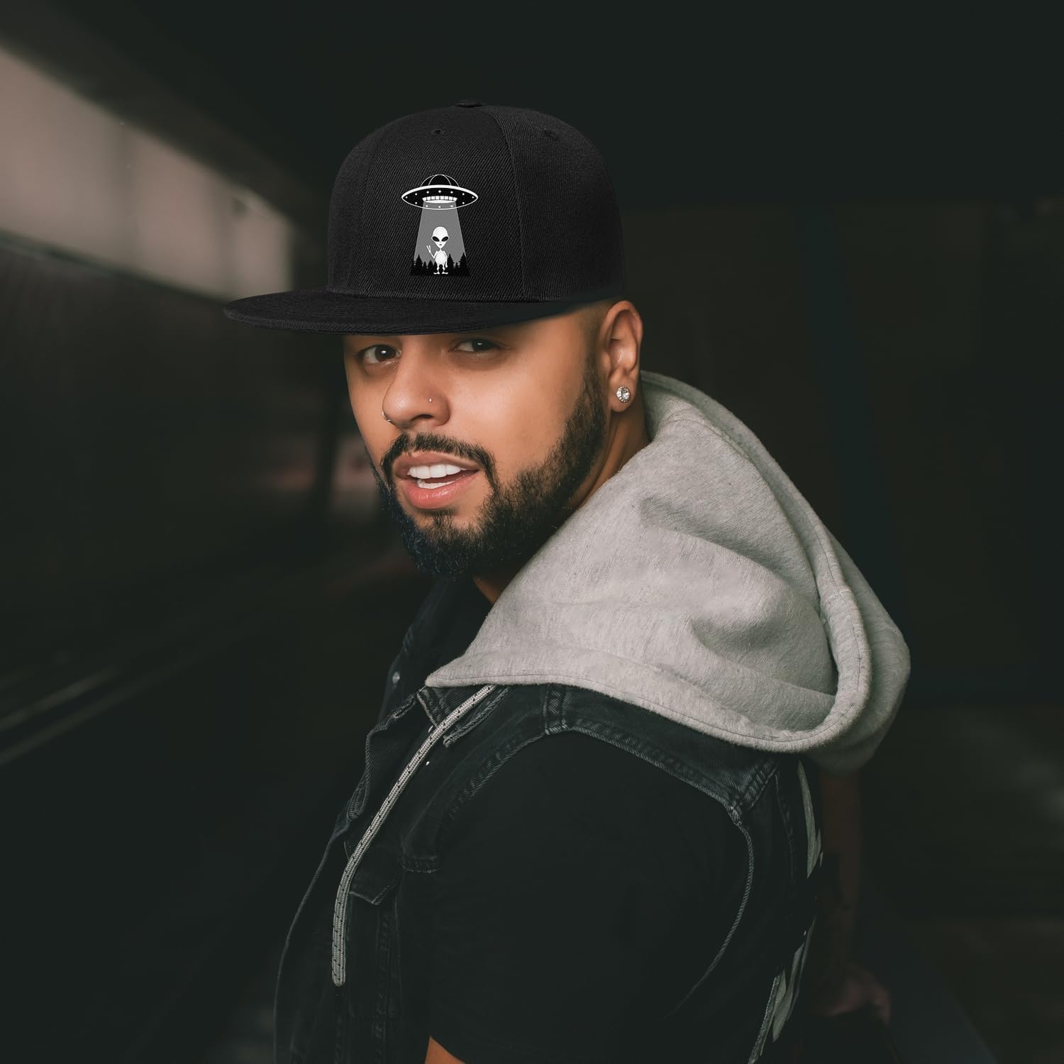 Ufo Aliens Snapback Sombreros  - Snapback Hat Flat reseña y precio