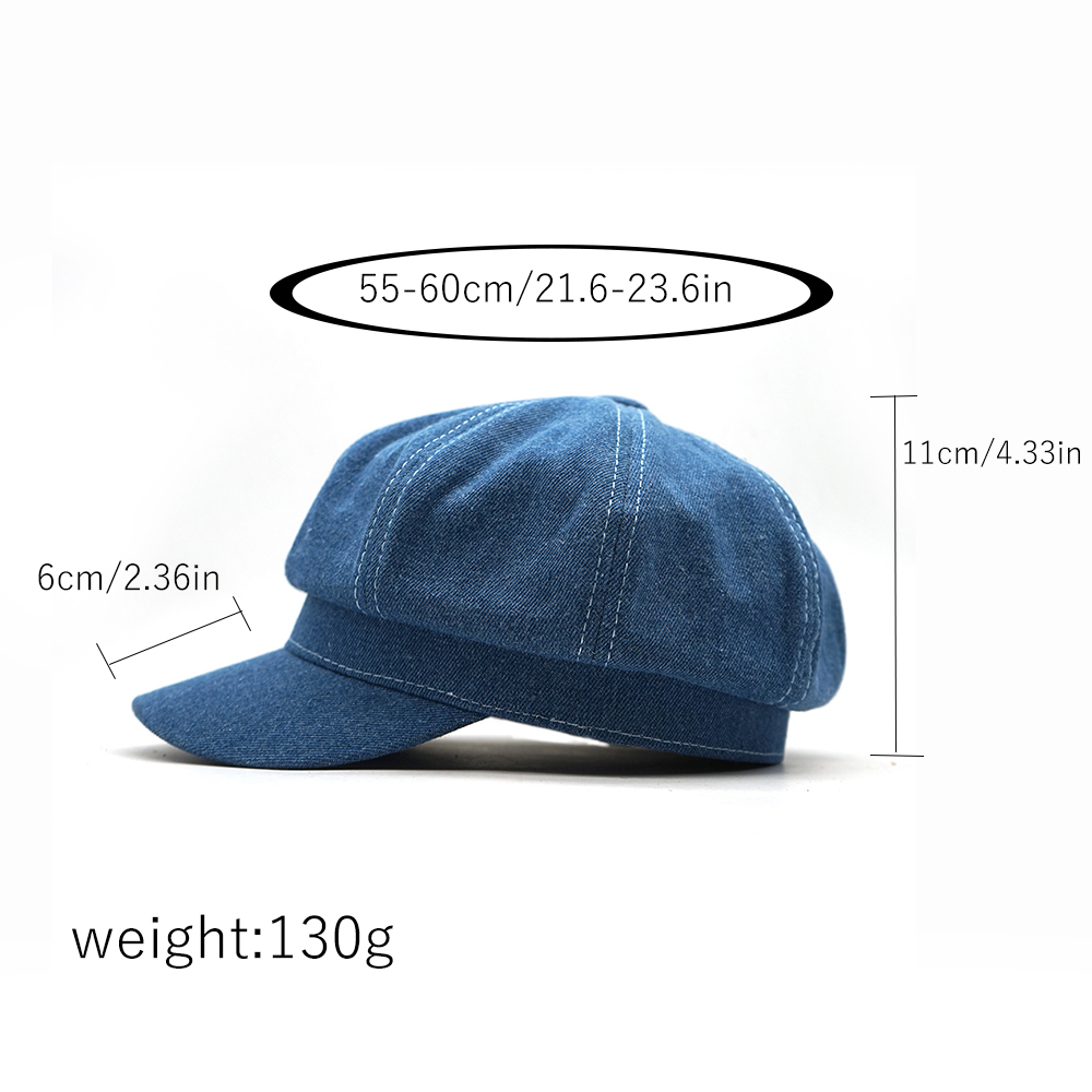 Boina de mezclilla octogonal d - Dad Hat Cotton reseña y precio