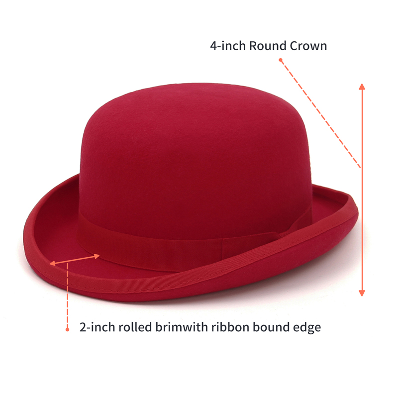 GEMVIE Sombrero Derby de fielt - Fedora Hat Wool reseña y precio