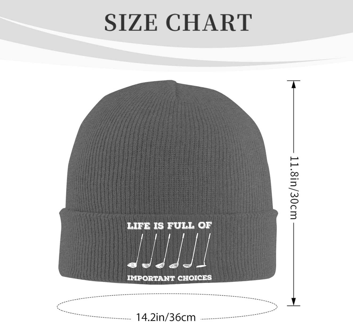 La vida es llena de opciones i - Beanie Cuffed Knit reseña y precio